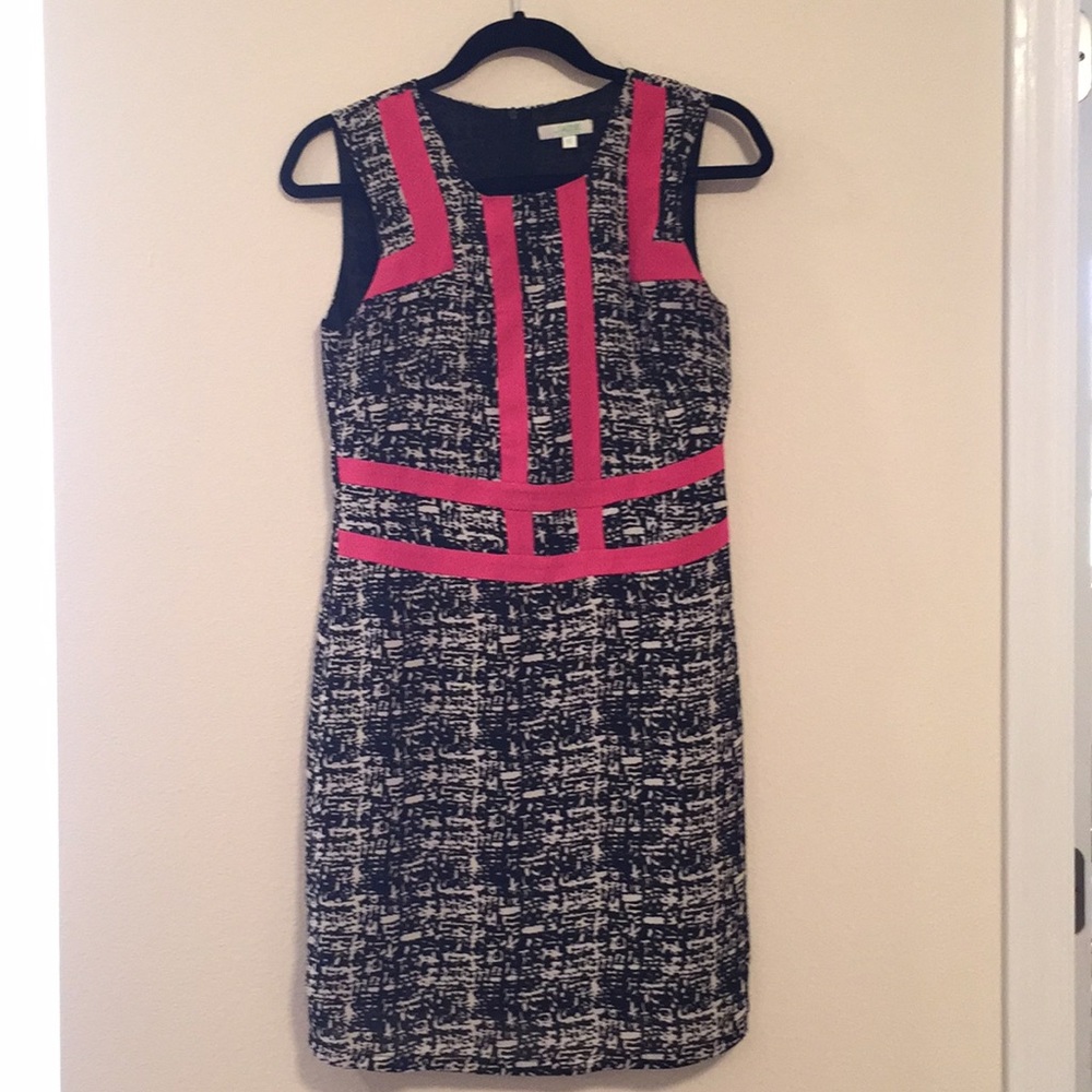 Jade brand sleeveless dress - black / white / pink